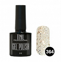 TNL Gel Polish Гель-лак №364 Крупный серебряный шиммер, 10 мл.
