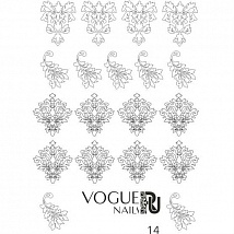 Vogue Nails Трафарет-слайдер для дизайна №14