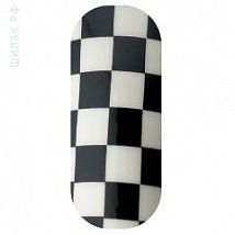 Наклейки на ногти Minx Nails Checkers Black White 106-002