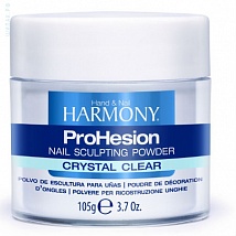 HARMONY ProHesion Crystal Clear Powder Прозрачная акриловая пудра, 105 гр.