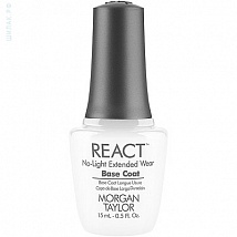 Morgan Taylor React Extended Wear Base Coat Базовое покрытие для недельного маникюра, 15 мл.