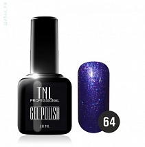 TNL Gel Polish Гель-лак №64 сапфировый, 10 мл.