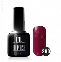 TNL Gel Polish Гель-лак №280 Глубокий тёмно-лиловый, 10 мл.