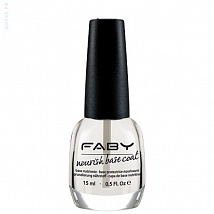 FABY Nourish Base Coat Базовое средство с омолаживающим эффектом для нормальных ногтей, 15 мл. LBN 001