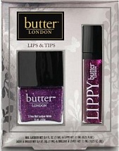 Набор Holiday Lips & Tips фиолетовый (в набор входит блеск и лак)